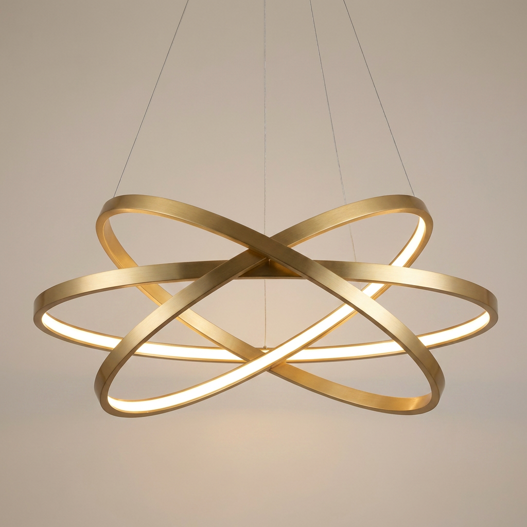 Lustre LED Aurii – Eleganta Premium pentru Orice Interior