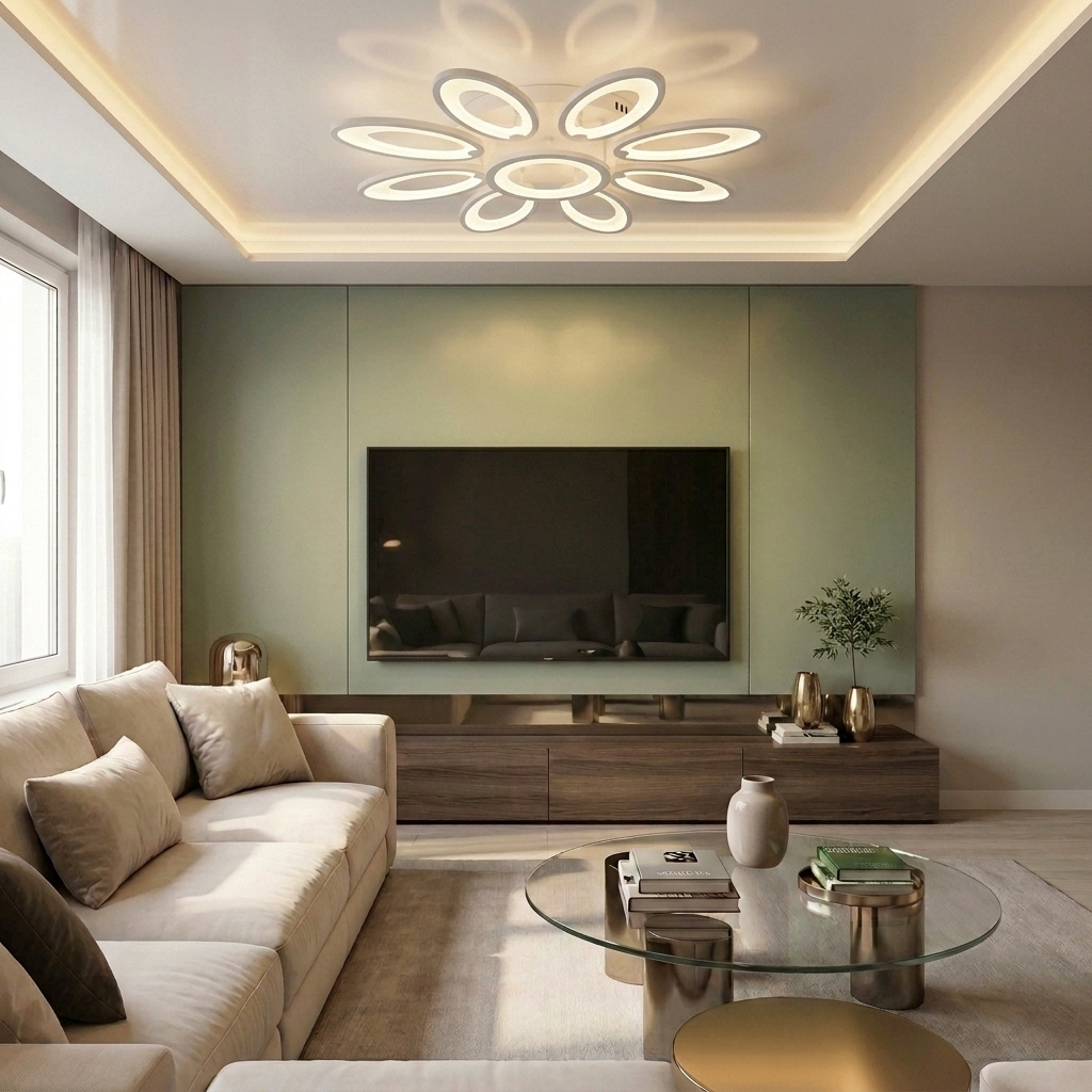 Lustră LED rotunda 200W alba - lustre-led.ro