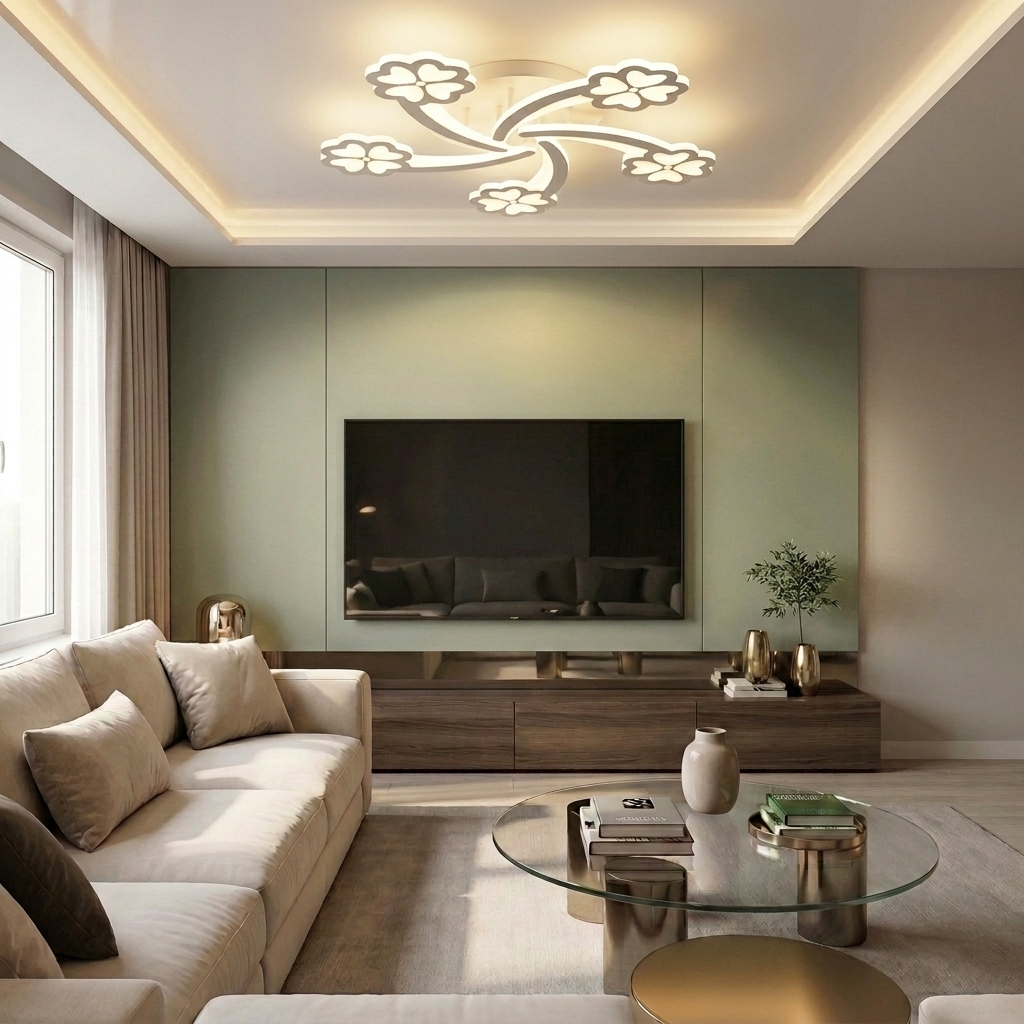 Lustră LED rotunda 104W alba - lustre-led.ro