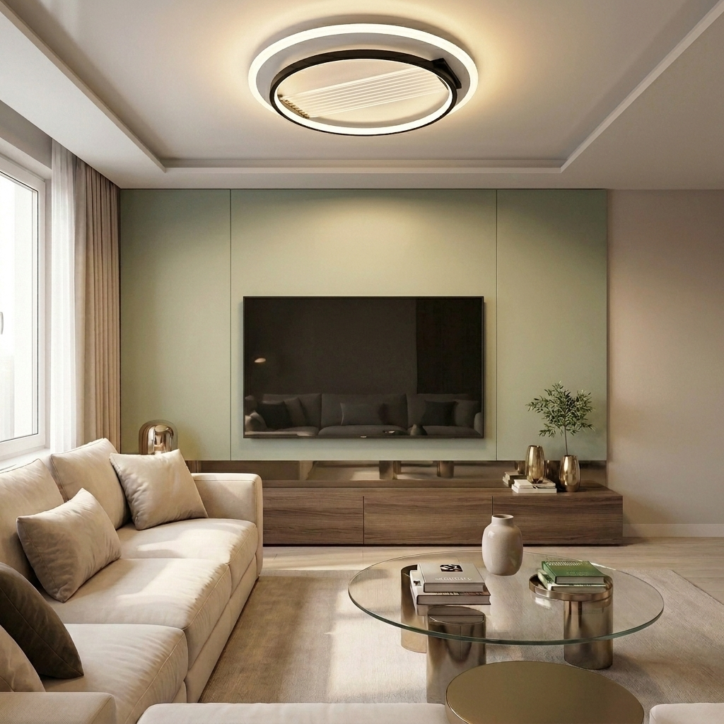 Lustră LED rotunda 102W alba - lustre-led.ro