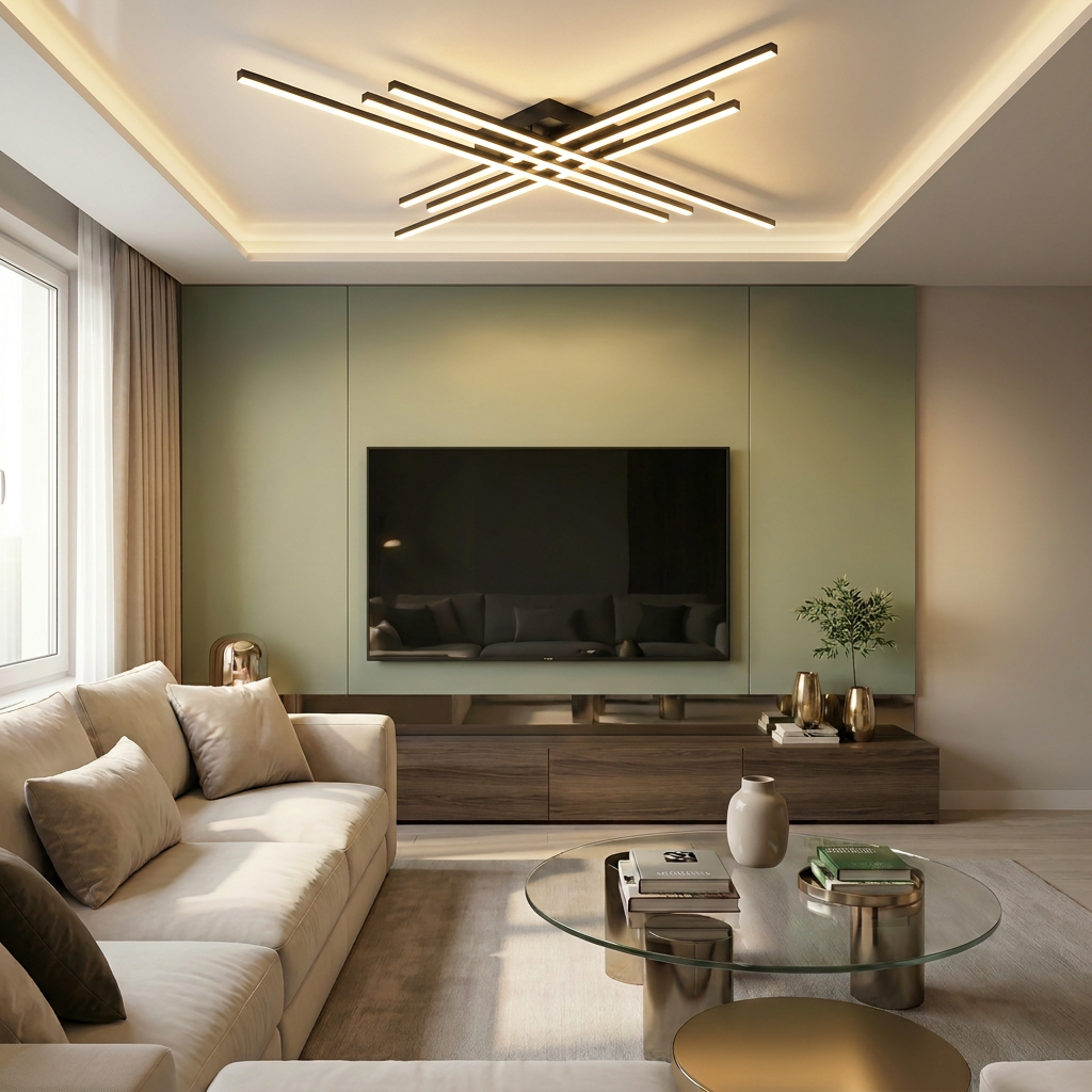 Lustră LED liniara 146W neagra - lustre-led.ro