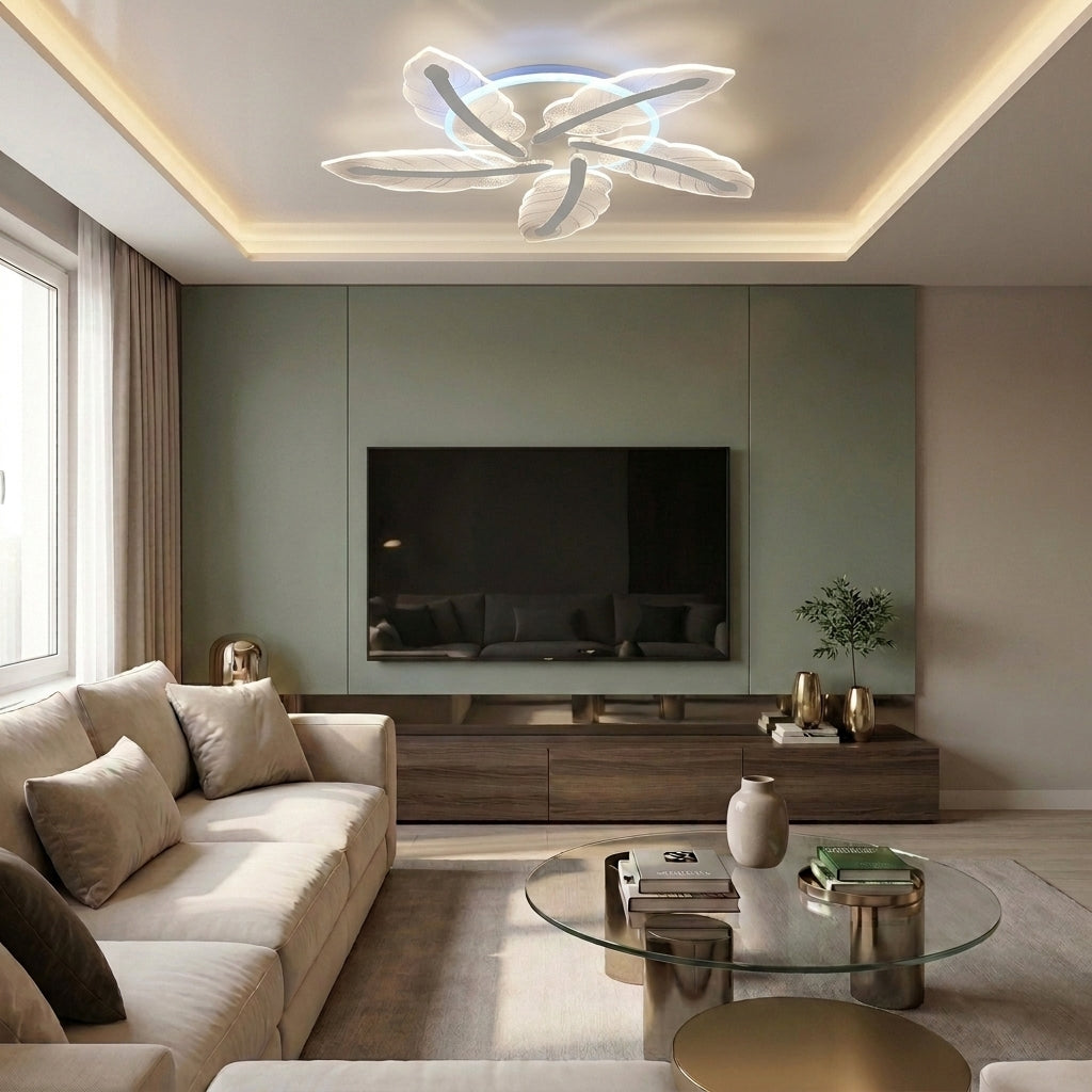 Lustră LED rotunda 96W alba - lustre-led.ro