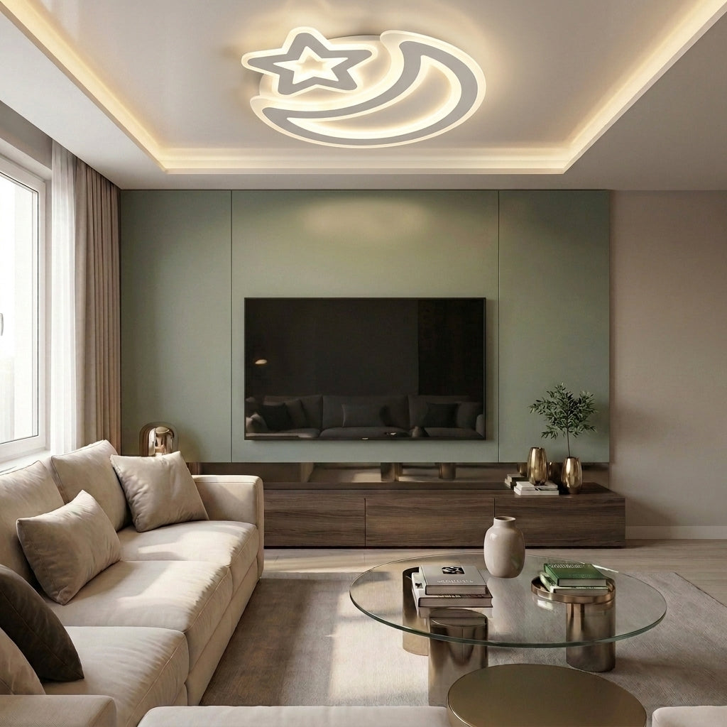 Lustră LED rotunda 78W alba - lustre-led.ro