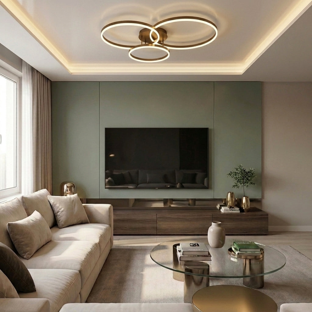 Lustră LED rotunda 160W neagra - lustre-led.ro