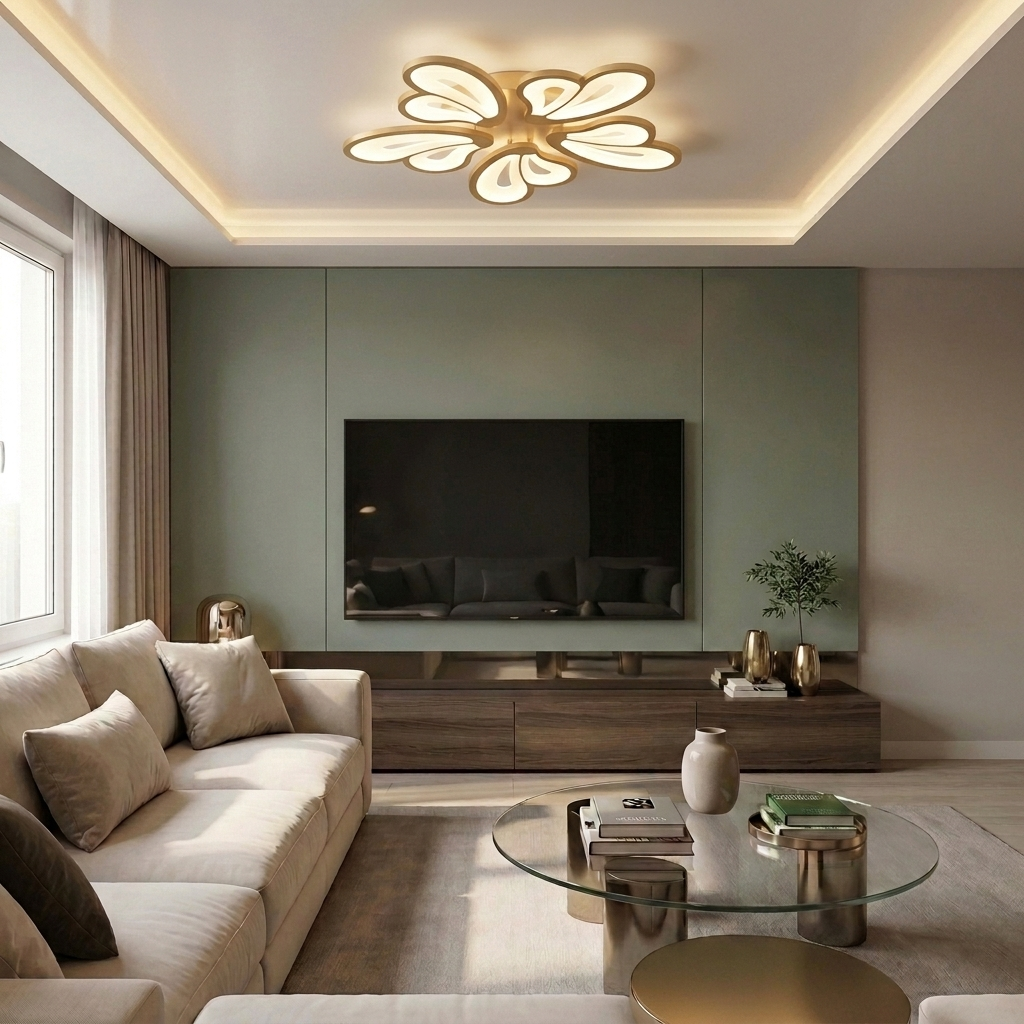 Lustră LED rotunda 110W alba - lustre-led.ro