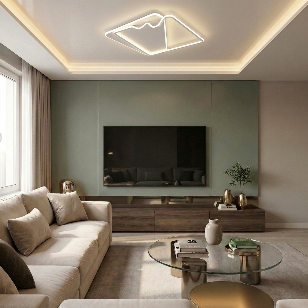 Lustră LED patrata 160W alba - lustre-led.ro