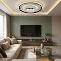 Lustra LED cu telecomanda, 51W, alba, trei tipuri de lumina calda/naturala/rece, dimabila, aplicata, rotunda