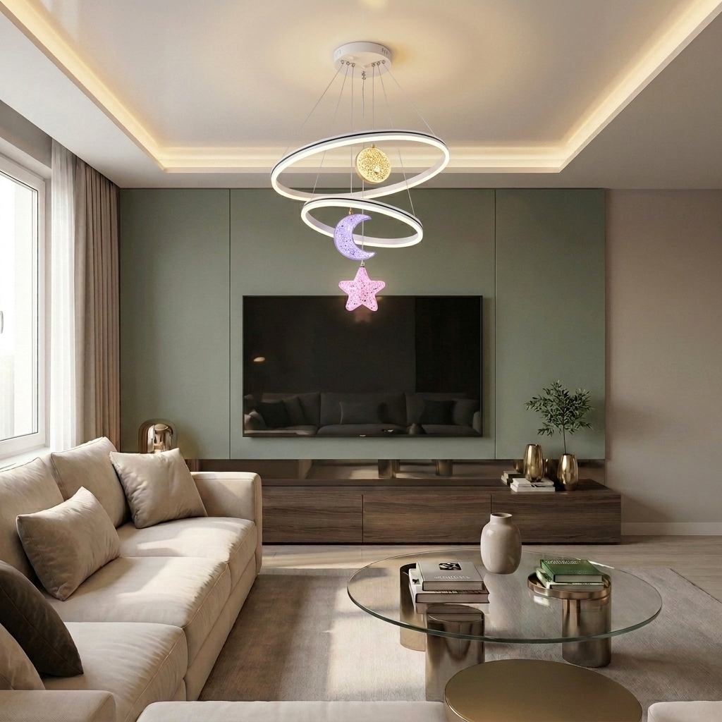 Lustră LED rotunda 160W alba - lustre-led.ro