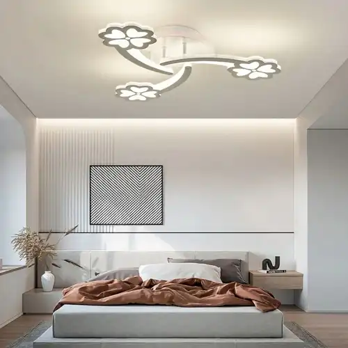 Lustra LED cu telecomanda, alba, rotunda, 92W, trei tipuri de lumina calda/naturala/rece si RGB, dimabila, 60x60x10cm, aplicata, moderna 2693